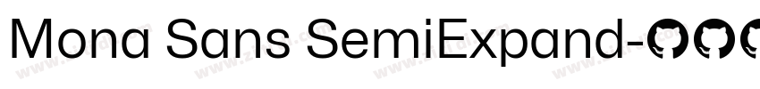 Mona Sans SemiExpand字体转换
